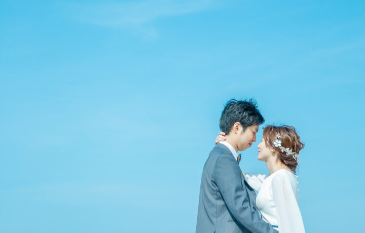 海で洋装前撮り