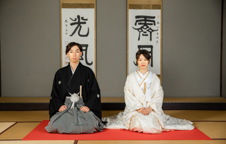内山邸で和装フォト