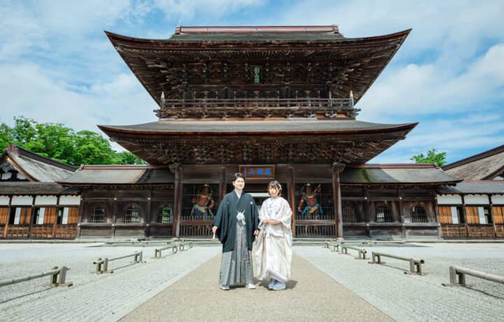 瑞龍寺で和装フォトウエディング