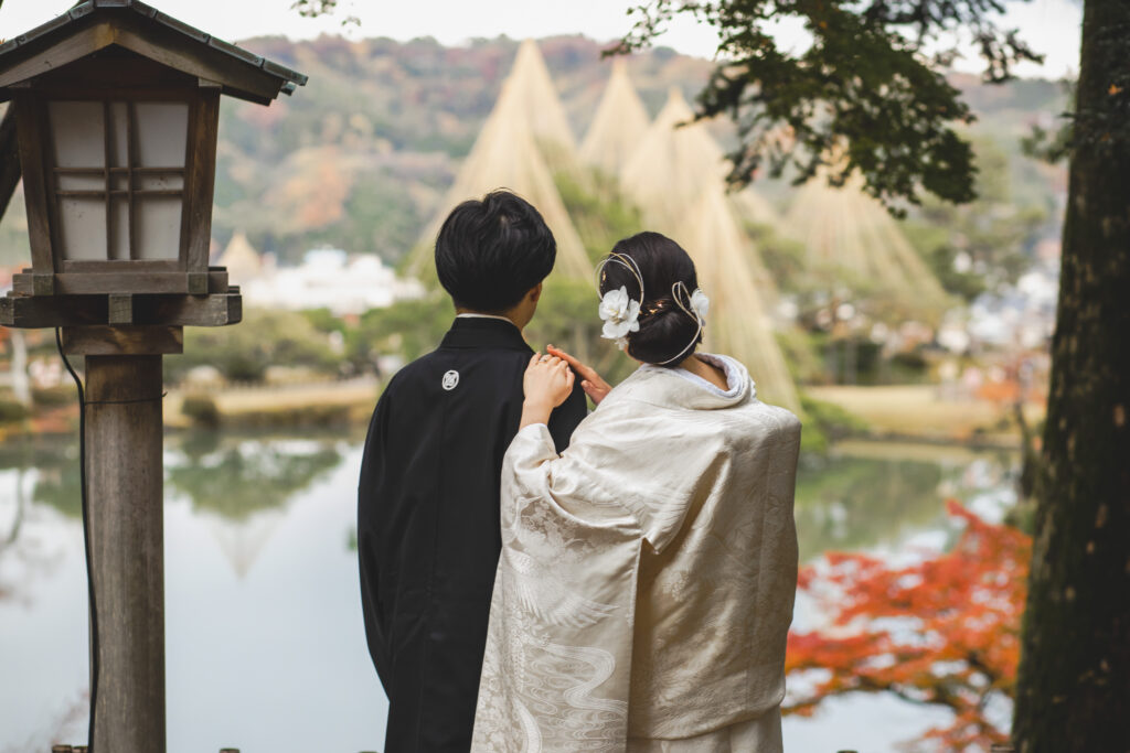 紅葉でのロケーション撮影