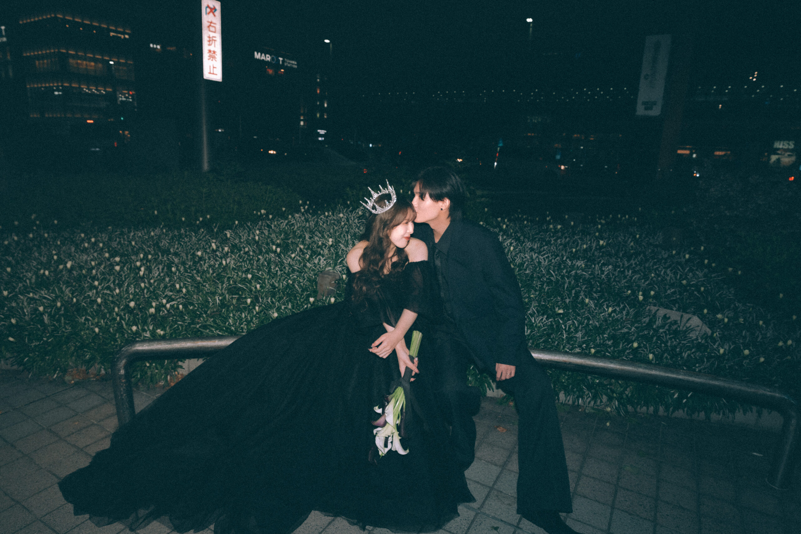 富山のナイトフォトウェディング｜ナイトフォトで叶える幻想的な前撮り