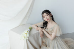 富山のコアラでスタジオフォトウェディングを行なった花嫁