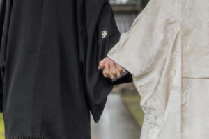 富山のコアラで和装フォトウェディングを行なった新郎新婦のフォトウェディング