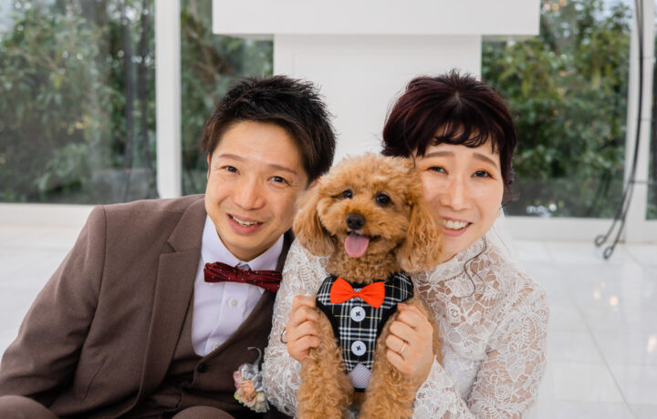 富山フォトウェディングの前撮りでペットと一緒にかけがえのない思い出を写真に残そう