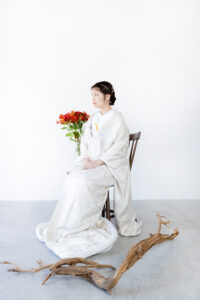 富山のコアラで白無垢で和装フォトウェディングを行った花嫁のソロショット