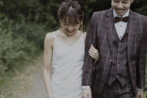 富山のコアラで和装ロケーションフォトウェディングを行なった新郎新婦のフォトウェディング