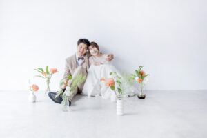 富山のコアラでフォトウェディングを行なった新郎新婦のフォトウェディング