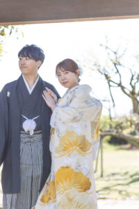 富山のコアラで和装フォトウェディングを行なった新郎新婦のフォトウェディング