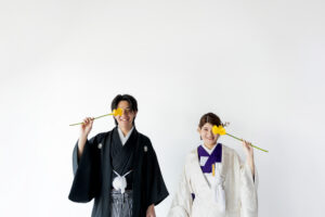 富山のコアラで和装フォトウェディングを行なった新郎新婦のフォトウェディング