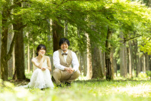 富山のコアラで撮影した新郎新婦の洋装フォトウェディング