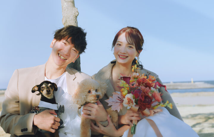 富山でフォトウェディング前撮りをペットと一緒に撮るポイント